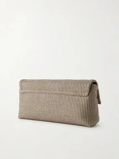 Brunello Cucinelli Puffy Raffia Clutch | Thumbnail 4 Brunello Cucinelli Puffy Raffia Clutch | Thumbnail 4