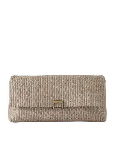 Brunello Cucinelli Puffy Raffia Clutch | Thumbnail 1 Brunello Cucinelli Puffy Raffia Clutch | Thumbnail 1