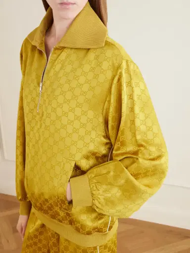 Gucci Satin-jacquard Track Jacket | Thumbnail 4 Gucci Satin-jacquard Track Jacket | Thumbnail 4