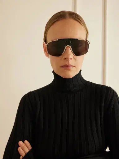Alaïa Aviator-style Silver-tone And Acetate Sunglasses | Thumbnail 2 Alaïa Aviator-style Silver-tone And Acetate Sunglasses | Thumbnail 2