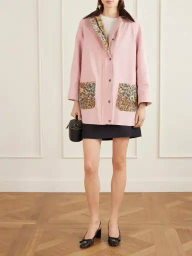 Valentino Garavani Corduroy-trimmed Cotton And Linen-blend Jacket | Thumbnail 2 Valentino Garavani Corduroy-trimmed Cotton And Linen-blend Jacket | Thumbnail 2