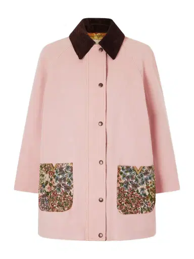 Valentino Garavani Corduroy-trimmed Cotton And Linen-blend Jacket | Thumbnail 1 Valentino Garavani Corduroy-trimmed Cotton And Linen-blend Jacket | Thumbnail 1