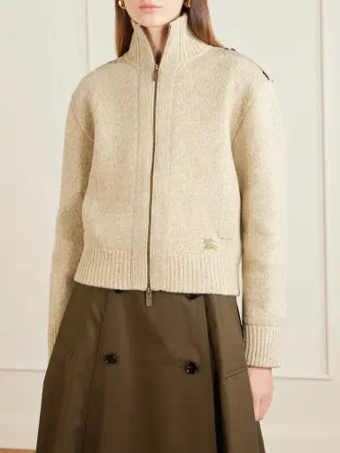 Burberry Wool-blend Zip-up Cardigan | Thumbnail 3 Burberry Wool-blend Zip-up Cardigan | Thumbnail 3