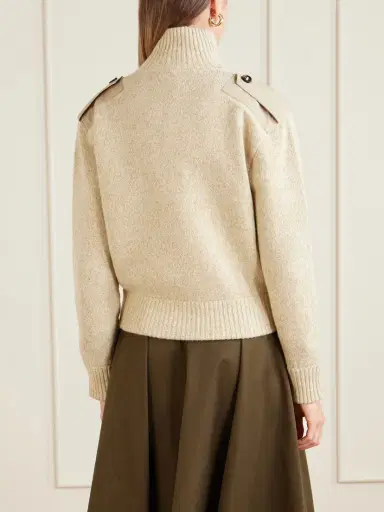 Burberry Wool-blend Zip-up Cardigan | Thumbnail 4 Burberry Wool-blend Zip-up Cardigan | Thumbnail 4