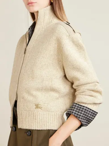 Burberry Wool-blend Zip-up Cardigan | Thumbnail 5 Burberry Wool-blend Zip-up Cardigan | Thumbnail 5