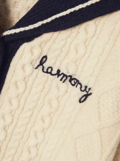 Sea Maren Embroidered Cable-knit Wool Cardigan | Thumbnail 4 Sea Maren Embroidered Cable-knit Wool Cardigan | Thumbnail 4