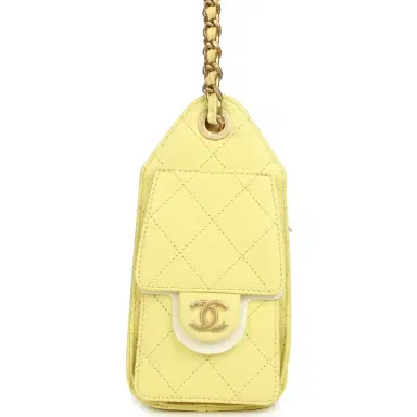 Chanel Chanel Mini 25 Hobo Bag Light Yellow Caviar Antique Gold Hardware | Thumbnail 4 Chanel Chanel Mini 25 Hobo Bag Light Yellow Caviar Antique Gold Hardware | Thumbnail 4