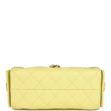 Chanel Chanel Mini 25 Hobo Bag Light Yellow Caviar Antique Gold Hardware | Thumbnail 7 Chanel Chanel Mini 25 Hobo Bag Light Yellow Caviar Antique Gold Hardware | Thumbnail 7