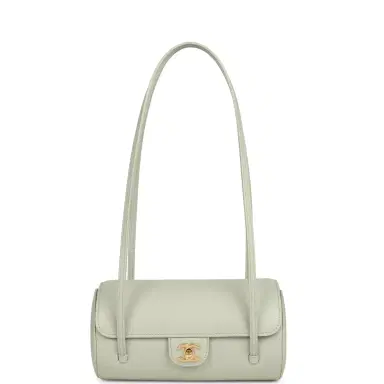 Chanel Chanel Preppy Coco Bowling Bag Light Green Shiny Caviar Brushed Gold Hardware | Thumbnail 7 Chanel Chanel Preppy Coco Bowling Bag Light Green Shiny Caviar Brushed Gold Hardware | Thumbnail 7