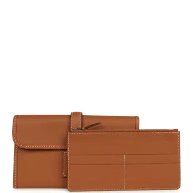HERMÈS Hermes Jige Duo Clutch Gold Swift Palladium Hardware | Thumbnail 8 HERMÈS Hermes Jige Duo Clutch Gold Swift Palladium Hardware | Thumbnail 8