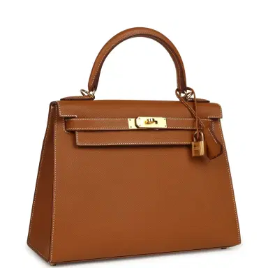 HERMÈS Pre-owned Hermes Kelly Sellier 28 Gold Epsom Gold Hardware | Thumbnail 2 HERMÈS Pre-owned Hermes Kelly Sellier 28 Gold Epsom Gold Hardware | Thumbnail 2
