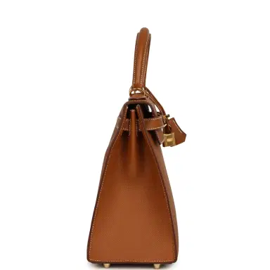 HERMÈS Pre-owned Hermes Kelly Sellier 28 Gold Epsom Gold Hardware | Thumbnail 4 HERMÈS Pre-owned Hermes Kelly Sellier 28 Gold Epsom Gold Hardware | Thumbnail 4