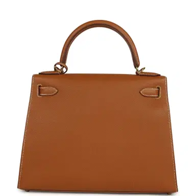 HERMÈS Pre-owned Hermes Kelly Sellier 28 Gold Epsom Gold Hardware | Thumbnail 5 HERMÈS Pre-owned Hermes Kelly Sellier 28 Gold Epsom Gold Hardware | Thumbnail 5