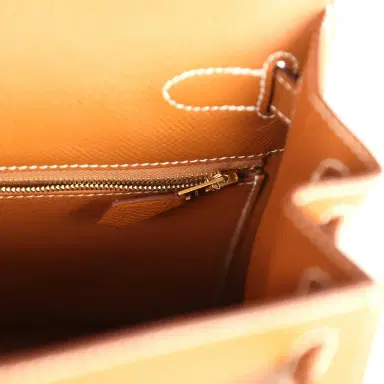 HERMÈS Pre-owned Hermes Kelly Sellier 28 Gold Epsom Gold Hardware | Thumbnail 9 HERMÈS Pre-owned Hermes Kelly Sellier 28 Gold Epsom Gold Hardware | Thumbnail 9