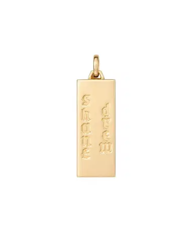 Jennifer Fisher Personalized Classic Dog Tag in 18K Yellow Gold | Thumbnail 1 Jennifer Fisher Personalized Classic Dog Tag in 18K Yellow Gold | Thumbnail 1