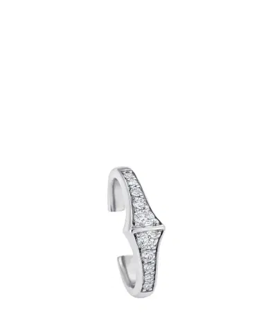 SARA WEINSTOCK 18K White Gold Lucia Diamond Ear Cuff, Single | Thumbnail 1 SARA WEINSTOCK 18K White Gold Lucia Diamond Ear Cuff, Single | Thumbnail 1