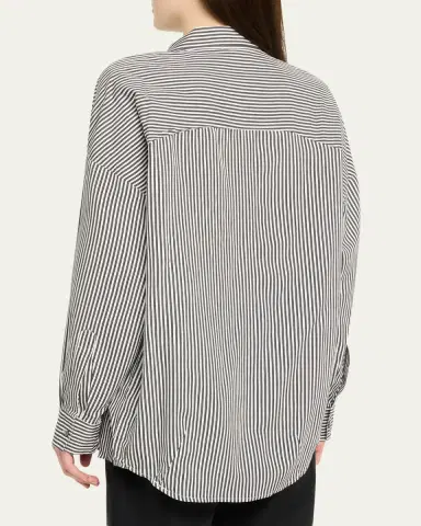 AGOLDE Roux Stripe Button-Front Shirt | Thumbnail 3 AGOLDE Roux Stripe Button-Front Shirt | Thumbnail 3