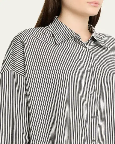 AGOLDE Roux Stripe Button-Front Shirt | Thumbnail 5 AGOLDE Roux Stripe Button-Front Shirt | Thumbnail 5