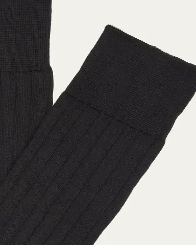 Maria La Rosa Bio College Ribbed Organic Cotton Socks | Thumbnail 2 Maria La Rosa Bio College Ribbed Organic Cotton Socks | Thumbnail 2