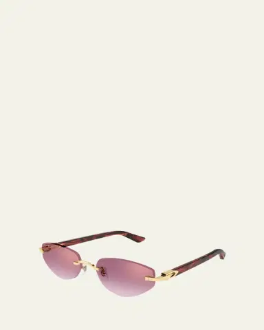 Cartier Signature C de 56mm Geometric Sunglasses | Thumbnail 2 Cartier Signature C de 56mm Geometric Sunglasses | Thumbnail 2