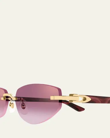Cartier Signature C de 56mm Geometric Sunglasses | Thumbnail 3 Cartier Signature C de 56mm Geometric Sunglasses | Thumbnail 3