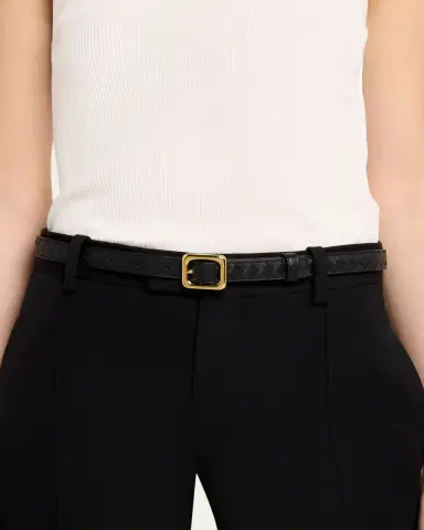 Bottega Veneta Watch-Buckle Intrecciato Leather Belt | Thumbnail 2 Bottega Veneta Watch-Buckle Intrecciato Leather Belt | Thumbnail 2