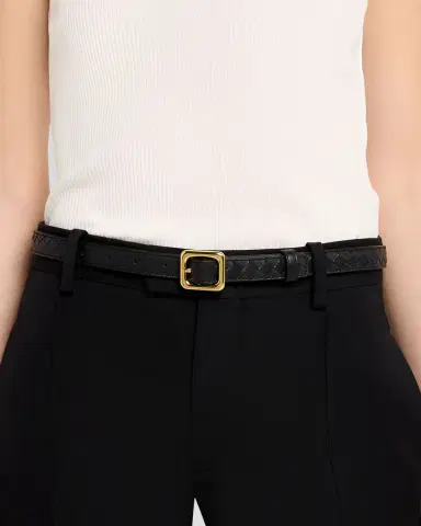 Bottega Veneta Watch-Buckle Intrecciato Leather Belt | Thumbnail 3 Bottega Veneta Watch-Buckle Intrecciato Leather Belt | Thumbnail 3