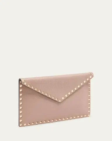 Valentino Garavani Large Rockstud Leather Flat Pouch Bag | Thumbnail 6 Valentino Garavani Large Rockstud Leather Flat Pouch Bag | Thumbnail 6