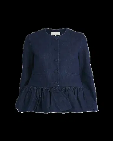 Liberowe Denim Bubble Peplum Jacket | Thumbnail 2 Liberowe Denim Bubble Peplum Jacket | Thumbnail 2