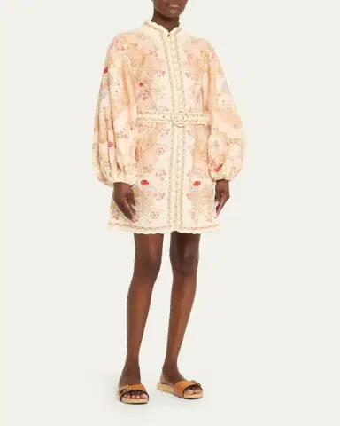 Zimmermann Daylight Long-Sleeve Mini Dress | Thumbnail 4 Zimmermann Daylight Long-Sleeve Mini Dress | Thumbnail 4