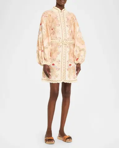 Zimmermann Daylight Long-Sleeve Mini Dress | Thumbnail 8 Zimmermann Daylight Long-Sleeve Mini Dress | Thumbnail 8