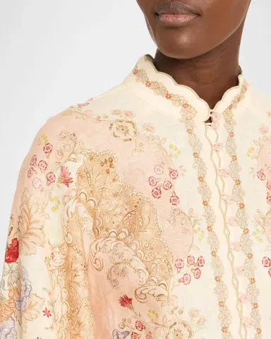 Zimmermann Daylight Long-Sleeve Mini Dress | Thumbnail 9 Zimmermann Daylight Long-Sleeve Mini Dress | Thumbnail 9