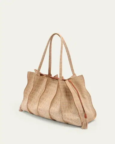 Ulla Johnson Adria Wavy Croc-Embossed Leather Tote Bag | Thumbnail 3 Ulla Johnson Adria Wavy Croc-Embossed Leather Tote Bag | Thumbnail 3