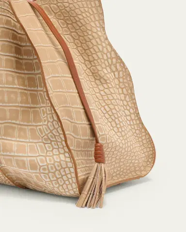 Ulla Johnson Adria Wavy Croc-Embossed Leather Tote Bag | Thumbnail 4 Ulla Johnson Adria Wavy Croc-Embossed Leather Tote Bag | Thumbnail 4