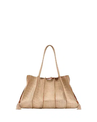 Ulla Johnson Adria Wavy Croc-Embossed Leather Tote Bag | Thumbnail 1 Ulla Johnson Adria Wavy Croc-Embossed Leather Tote Bag | Thumbnail 1