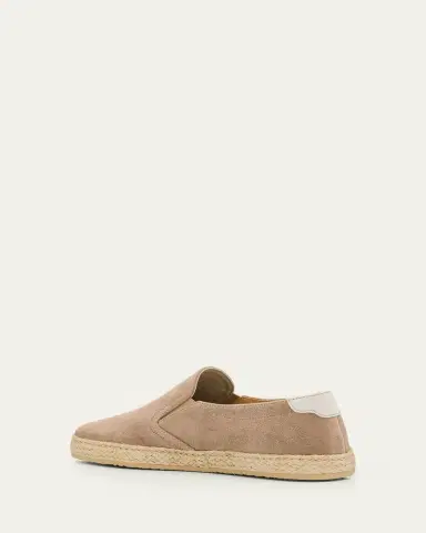 Brunello Cucinelli Men's Suede Slip-On Espadrilles | Thumbnail 2 Brunello Cucinelli Men's Suede Slip-On Espadrilles | Thumbnail 2