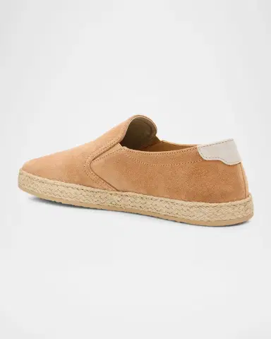 Brunello Cucinelli Men's Suede Slip-On Espadrilles | Thumbnail 12 Brunello Cucinelli Men's Suede Slip-On Espadrilles | Thumbnail 12