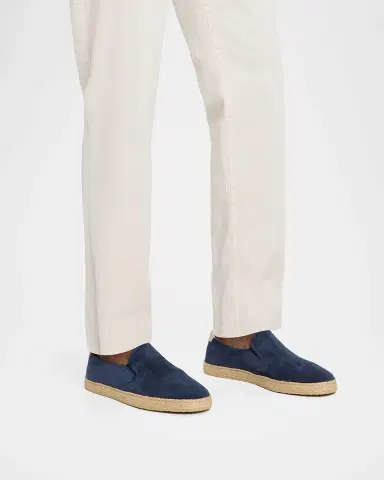 Brunello Cucinelli Men's Suede Slip-On Espadrilles | Thumbnail 18 Brunello Cucinelli Men's Suede Slip-On Espadrilles | Thumbnail 18