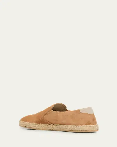 Brunello Cucinelli Men's Suede Slip-On Espadrilles | Thumbnail 6 Brunello Cucinelli Men's Suede Slip-On Espadrilles | Thumbnail 6