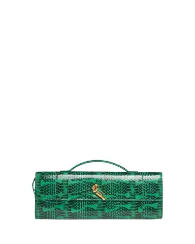 Bottega Veneta Snakeskin Clutch Bag | Thumbnail 1 Bottega Veneta Snakeskin Clutch Bag | Thumbnail 1