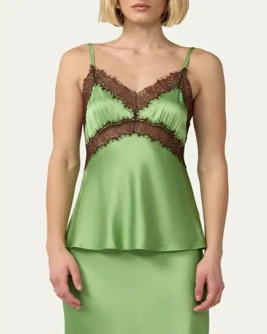 Diane von Furstenberg Camille Lace-Trim Empire Cami | Thumbnail 4 Diane von Furstenberg Camille Lace-Trim Empire Cami | Thumbnail 4