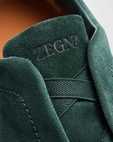 ZEGNA Men's Suede Triple Stitch Slip-On Sneakers | Thumbnail 7 ZEGNA Men's Suede Triple Stitch Slip-On Sneakers | Thumbnail 7