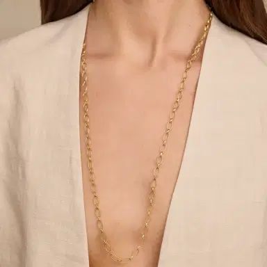 Jennifer Meyer 30 Inch Medium and Small Edith Link Necklace | Thumbnail 5 Jennifer Meyer 30 Inch Medium and Small Edith Link Necklace | Thumbnail 5