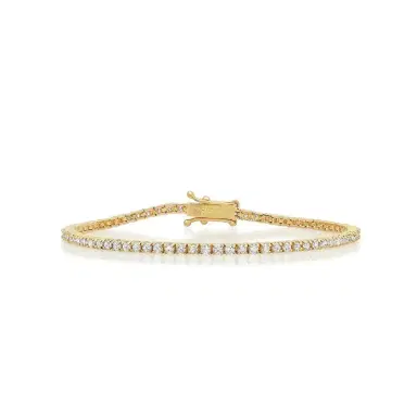 Jennifer Meyer 4-Prong Diamond Tennis Bracelet | Thumbnail 1 Jennifer Meyer 4-Prong Diamond Tennis Bracelet | Thumbnail 1