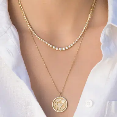 Jennifer Meyer Graduated Diamond Tennis Necklace | Thumbnail 6 Jennifer Meyer Graduated Diamond Tennis Necklace | Thumbnail 6