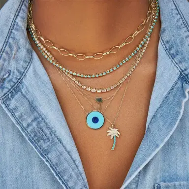 Jennifer Meyer Graduated Diamond Tennis Necklace | Thumbnail 7 Jennifer Meyer Graduated Diamond Tennis Necklace | Thumbnail 7