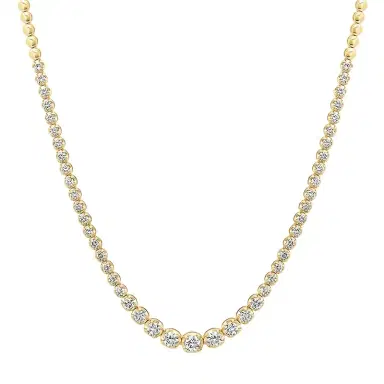 Jennifer Meyer Graduated Diamond Tennis Necklace | Thumbnail 1 Jennifer Meyer Graduated Diamond Tennis Necklace | Thumbnail 1