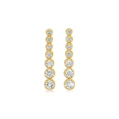 Jennifer Meyer Graduated Diamond Tennis Studs | Thumbnail 1 Jennifer Meyer Graduated Diamond Tennis Studs | Thumbnail 1