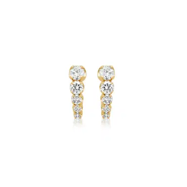 Jennifer Meyer Graduated Illusion Set Diamond Edith Studs | Thumbnail 2 Jennifer Meyer Graduated Illusion Set Diamond Edith Studs | Thumbnail 2