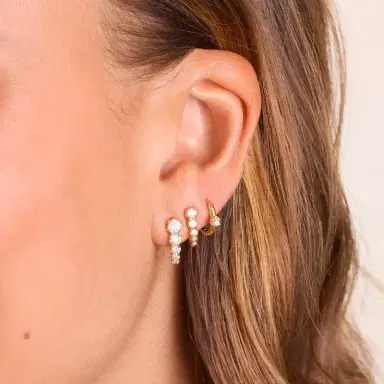 Jennifer Meyer Graduated Illusion Set Diamond Edith Studs | Thumbnail 5 Jennifer Meyer Graduated Illusion Set Diamond Edith Studs | Thumbnail 5